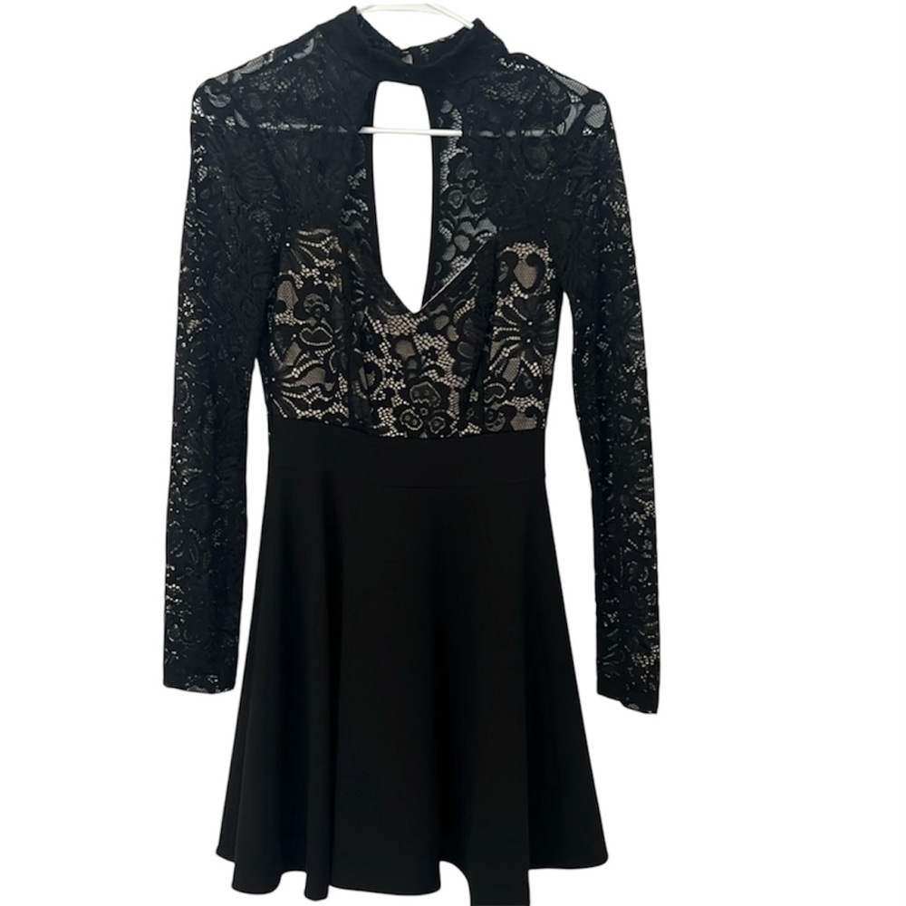 Black lace dress